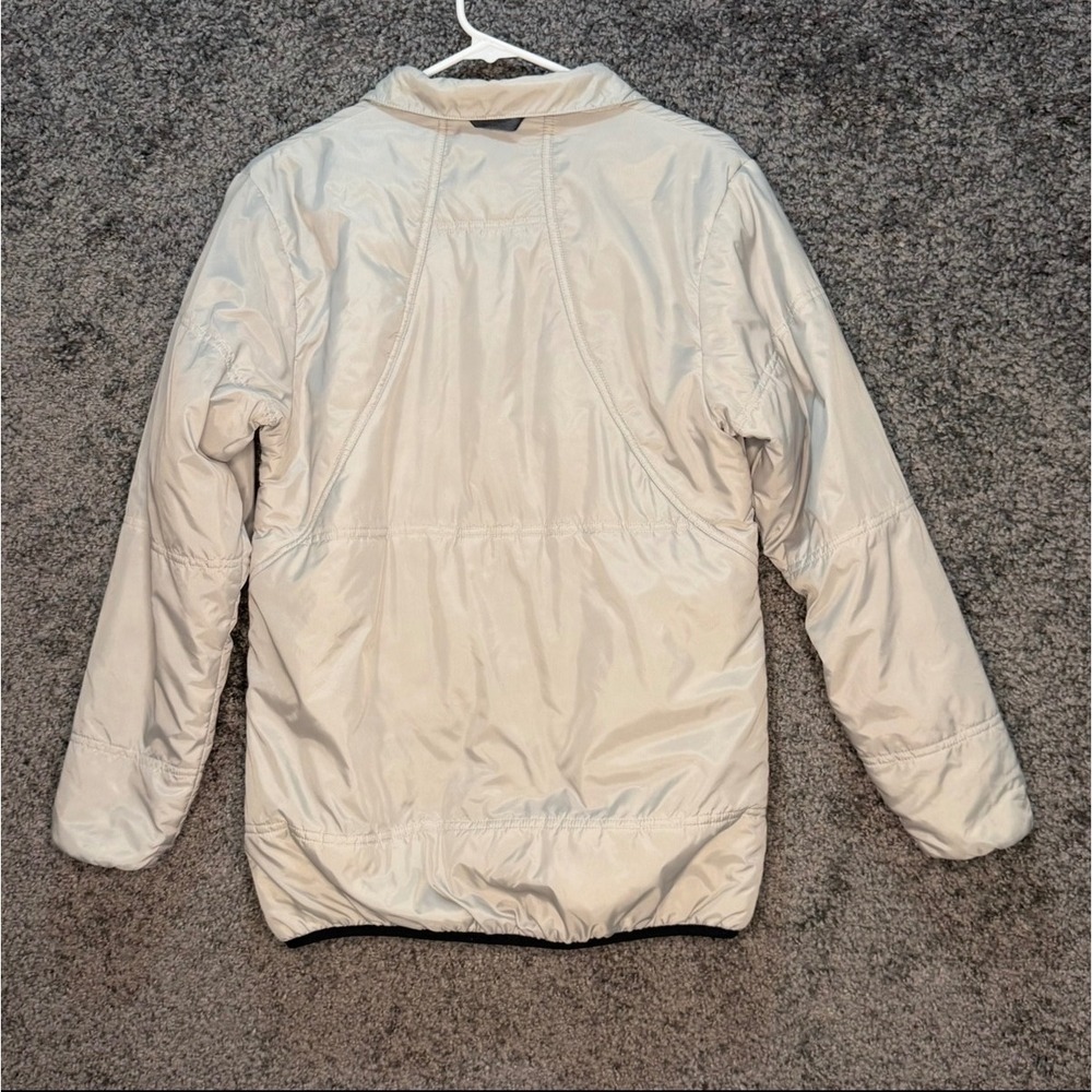 Fjallraven Keb Padded Jacket Women Size M Light Gray Insulated Trekking Gorpcore - Picture 3 of 8
